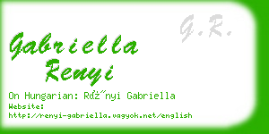 gabriella renyi business card